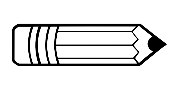 Pencil And Paper Black And White Pen Clipart Black And White Pencil