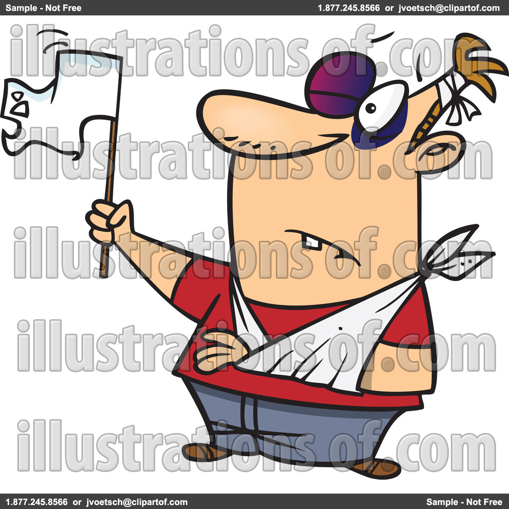Poverty Clipart Royalty Free Rf White Flag Clipart Illustration By Ron