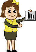 Poverty Stats   Cartoon Business   Royalty Free Clip Art