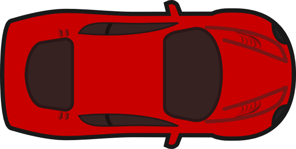 Red Car   Top View Clip Art At Clker Com   Vector Clip Art Online