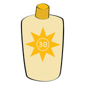 Sunscreen Lotion   Stock Illustration