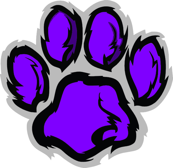 Wildcat Pawprint Clip Art At Clker Com   Vector Clip Art Online