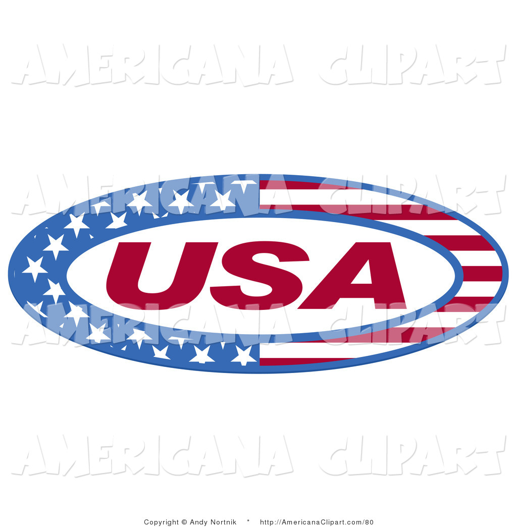 Americana Vector Clip Art Of A Patriotic Circle Of American Stars And