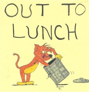 An Out To Lunch Sign Clip Art   Clipart Panda Free Clipart Images