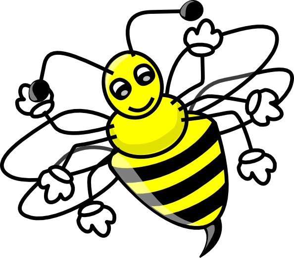 Bee Clip Art At Clker Com   Vector Clip Art Online Royalty Free    