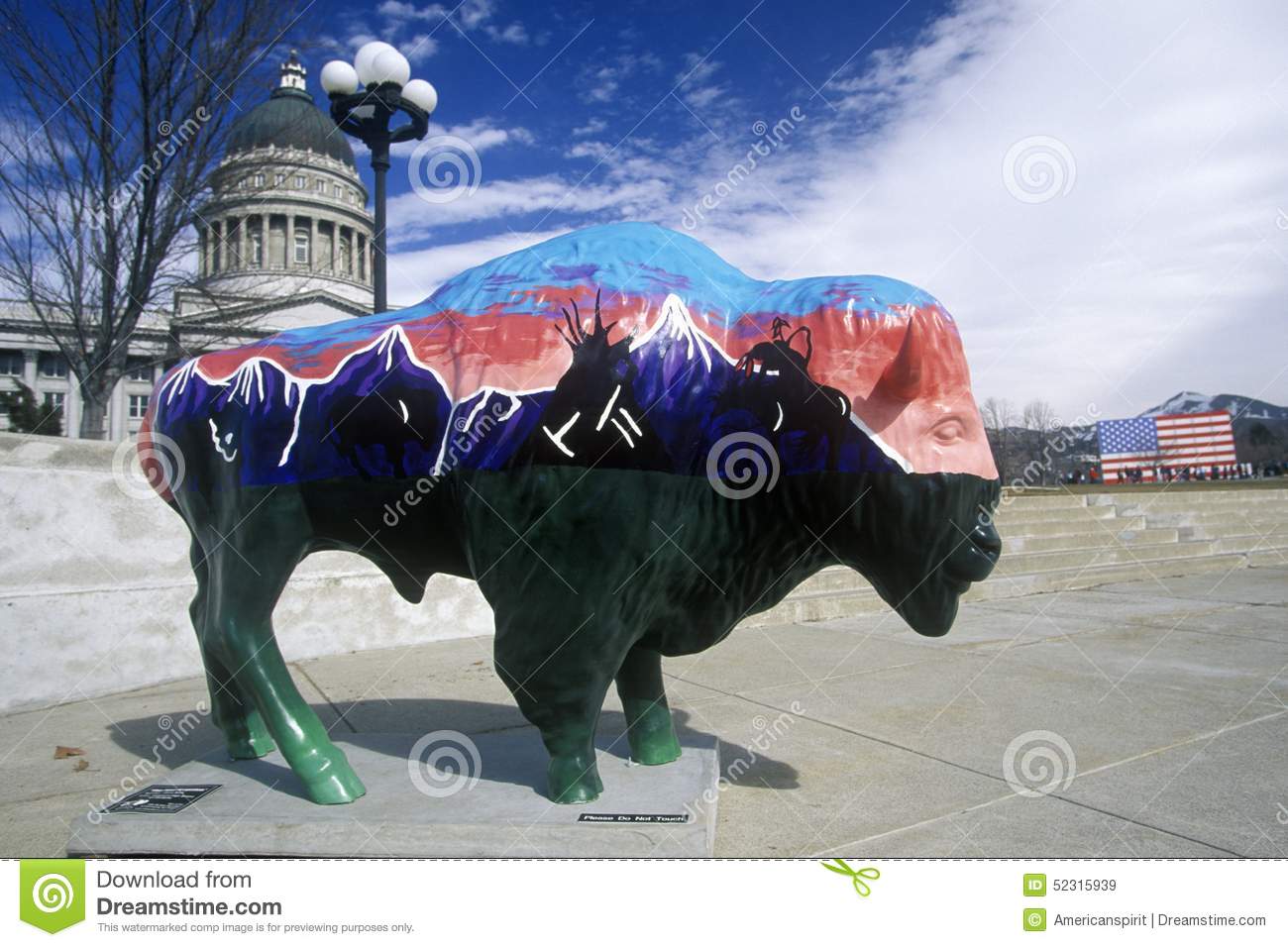 Bison Community Art Project Winter Olympics State Capitol Salt