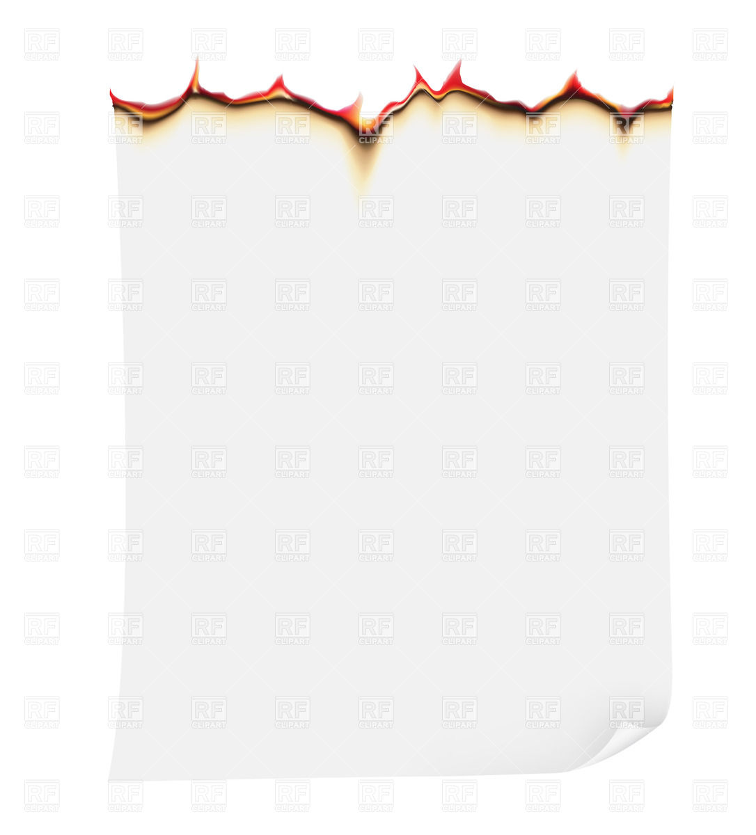 Burning Paper 24968 Objects Download Royalty Free Vector Clip Art    