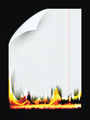 Burning Paper Clip Art Vector Graphics  1145 Burning Paper Eps    