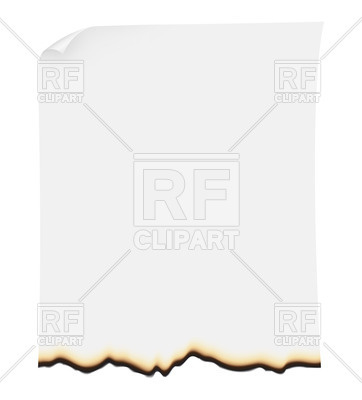 Burning Paper Sheet 24969 Download Royalty Free Vector Clipart  Eps 