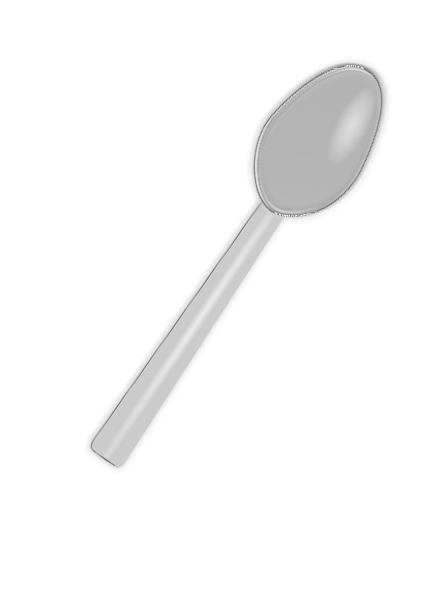 Cartoon Spoon Silver Spoon Clip Art   Vector