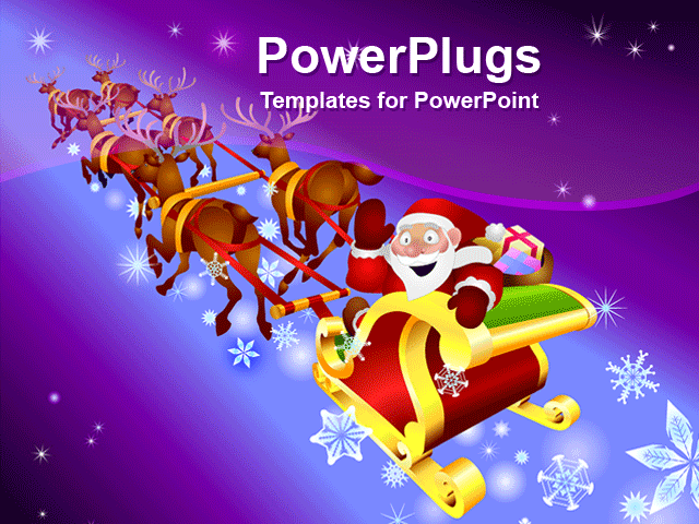 Christmas Season Animated Powerpoint Template Background Of Animated