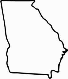 Georgia Outline Map   Clipart Best
