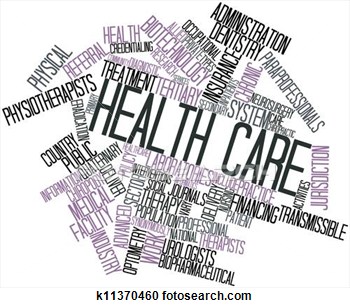 Illustration   Word Cloud For Health Care  Fotosearch   Search Clipart