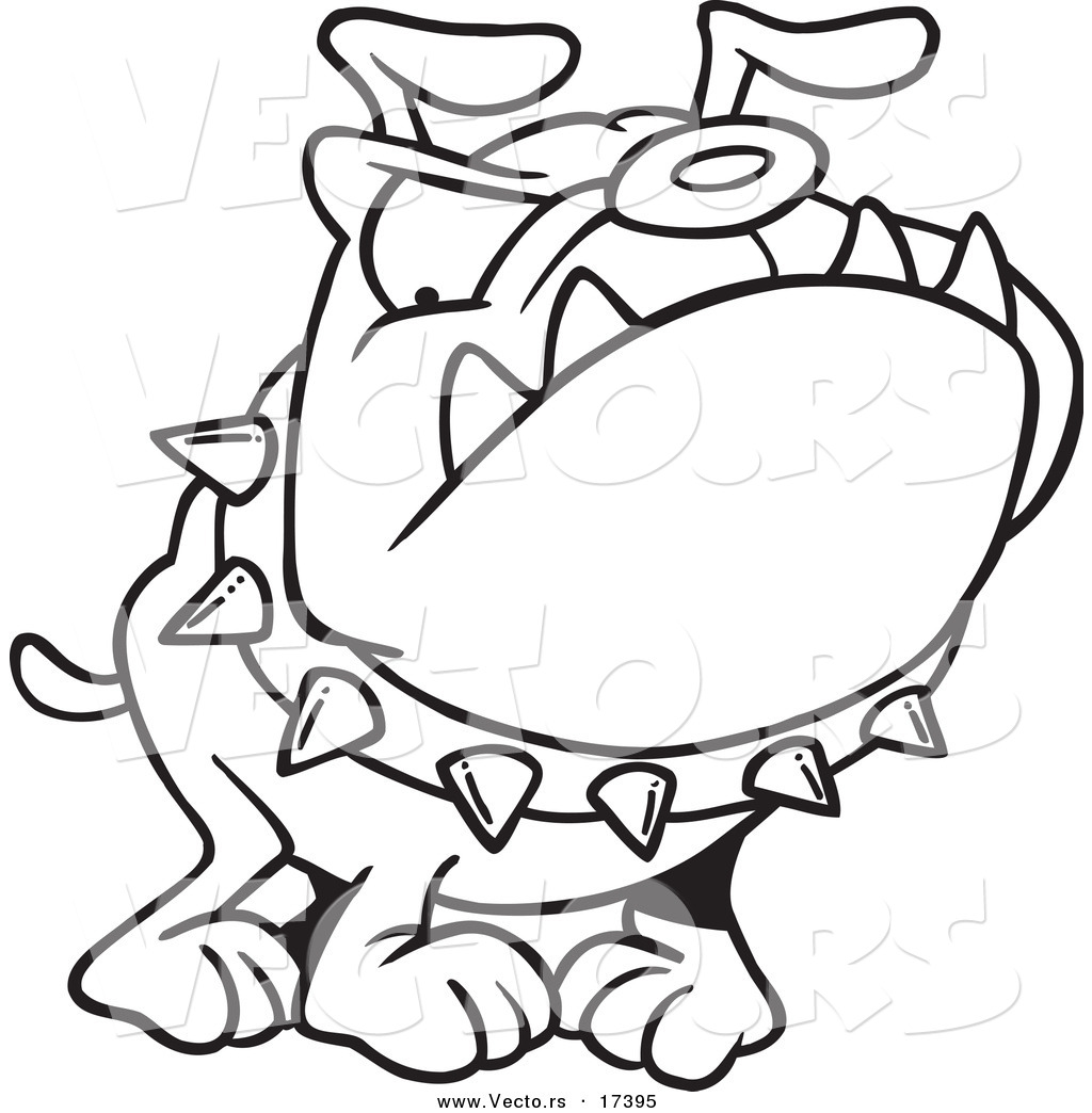 Lady Bulldog Mascot Clipart Vector Of A Cartoon Bulldog Wearing A    