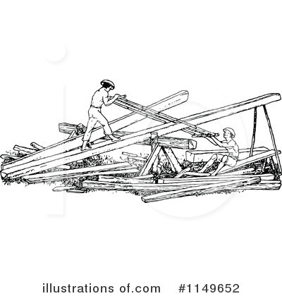 Lumber Clipart  1149652 By Prawny Vintage   Royalty Free  Rf  Stock