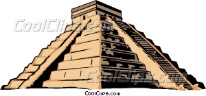 Mayan Pyramid Vector Clip Art