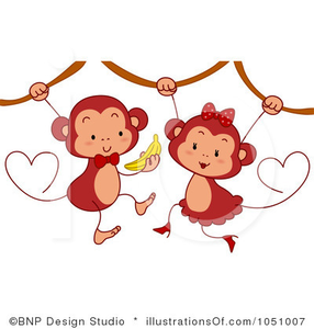 Royalty Free Monkeys Clipart Illustration   Free Images At Clker Com