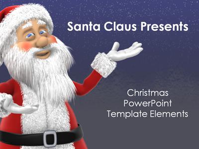Santa Claus Christmas Elements Powerpoint Template