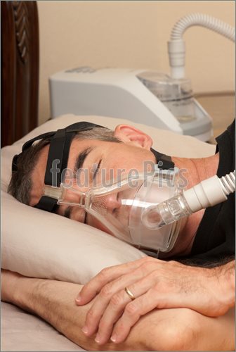 Sleep Apnea And Cpap Picture  Stock Picture At Featurepics Com