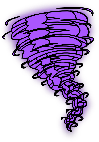 Tornado  Purple Clip Art At Clker Com   Vector Clip Art Online