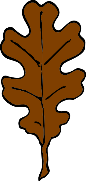 Brown Oak Leaf Clip Art At Clker Com   Vector Clip Art Online Royalty