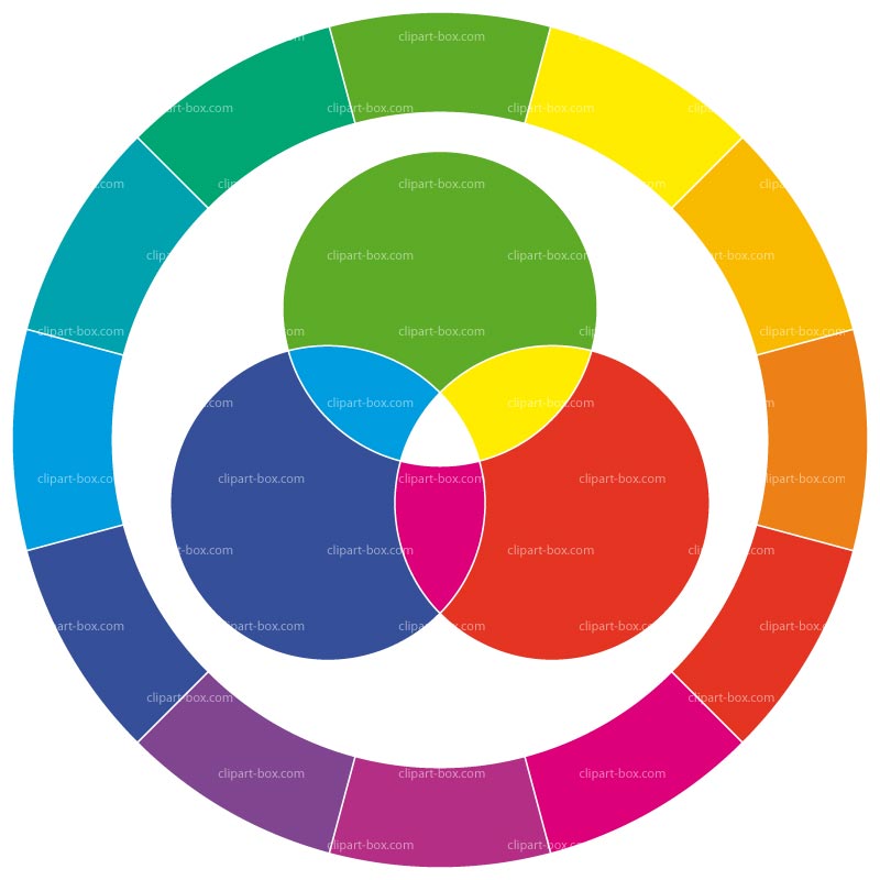 Clipart Color Wheel   Royalty Free Vector Design