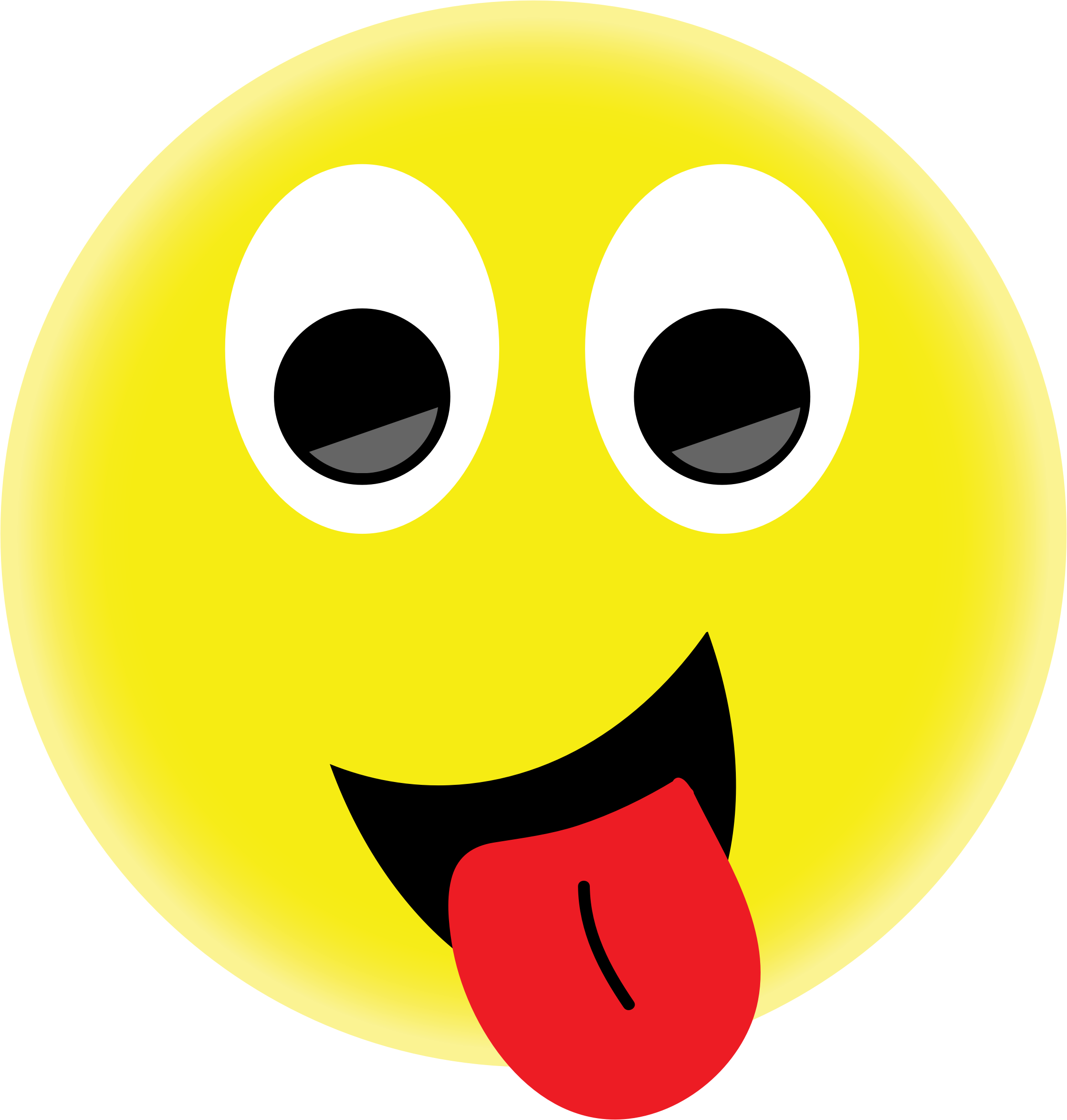 Clipart   Smiley Face With Tongue Out
