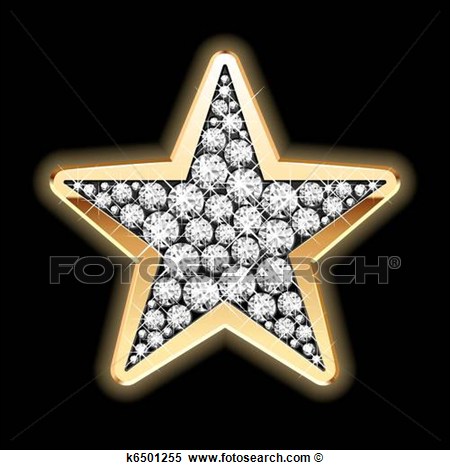 Clipart   Star In Diamonds  Fotosearch   Search Clip Art Illustration
