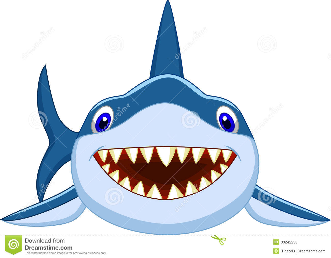 Cute Shark Cartoon Royalty Free Stock Photos   Image  33242238