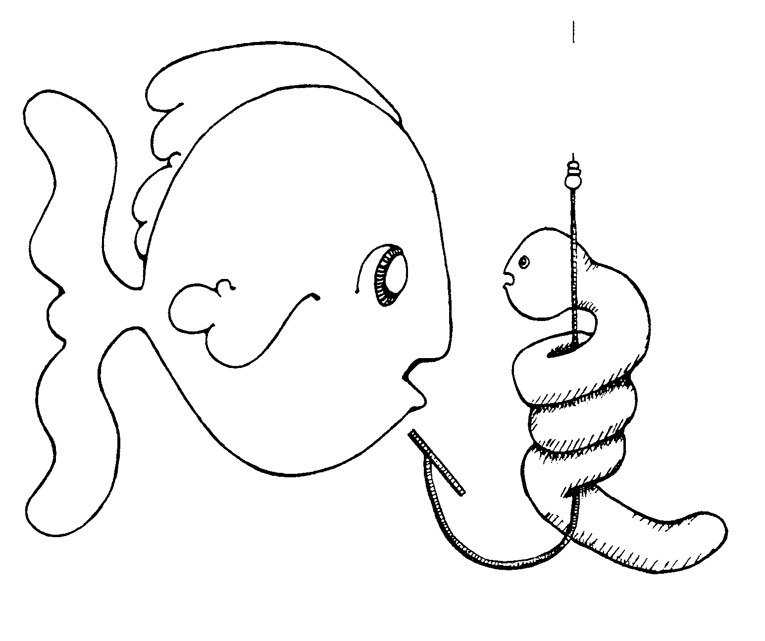 Fish And Worm   Lds Clipart And Handouts From Jennysmith Net
