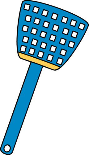 Fly Swatter Clip Art Image   Blue Fly Swatter