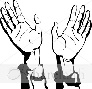 Hands Giving Praise And Thanks   Praise Clipart