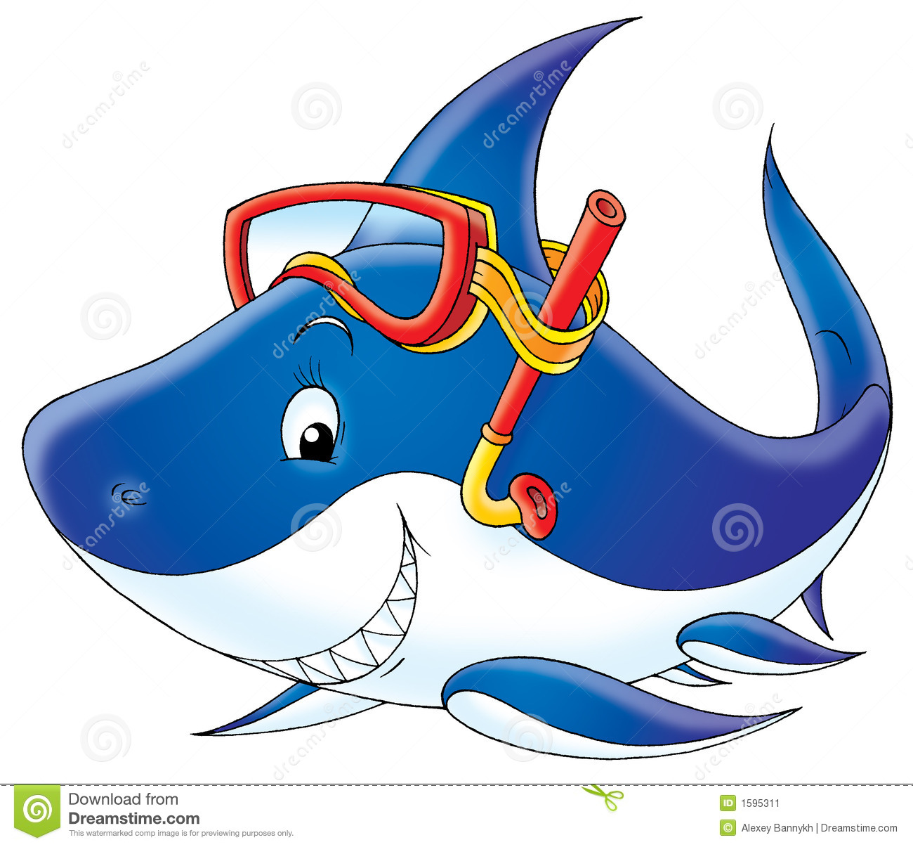 Happy Shark Clip Art Shark Clipart Shark Diver 1595311 Jpg