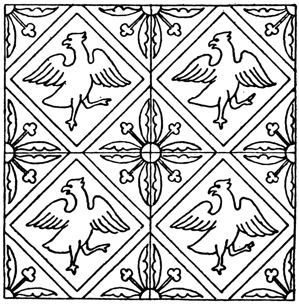 Medieval Tile Pattern   Clipart Etc