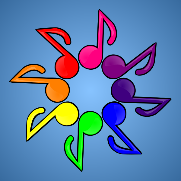 Musical Color Wheel Clip Art At Clker Com   Vector Clip Art Online