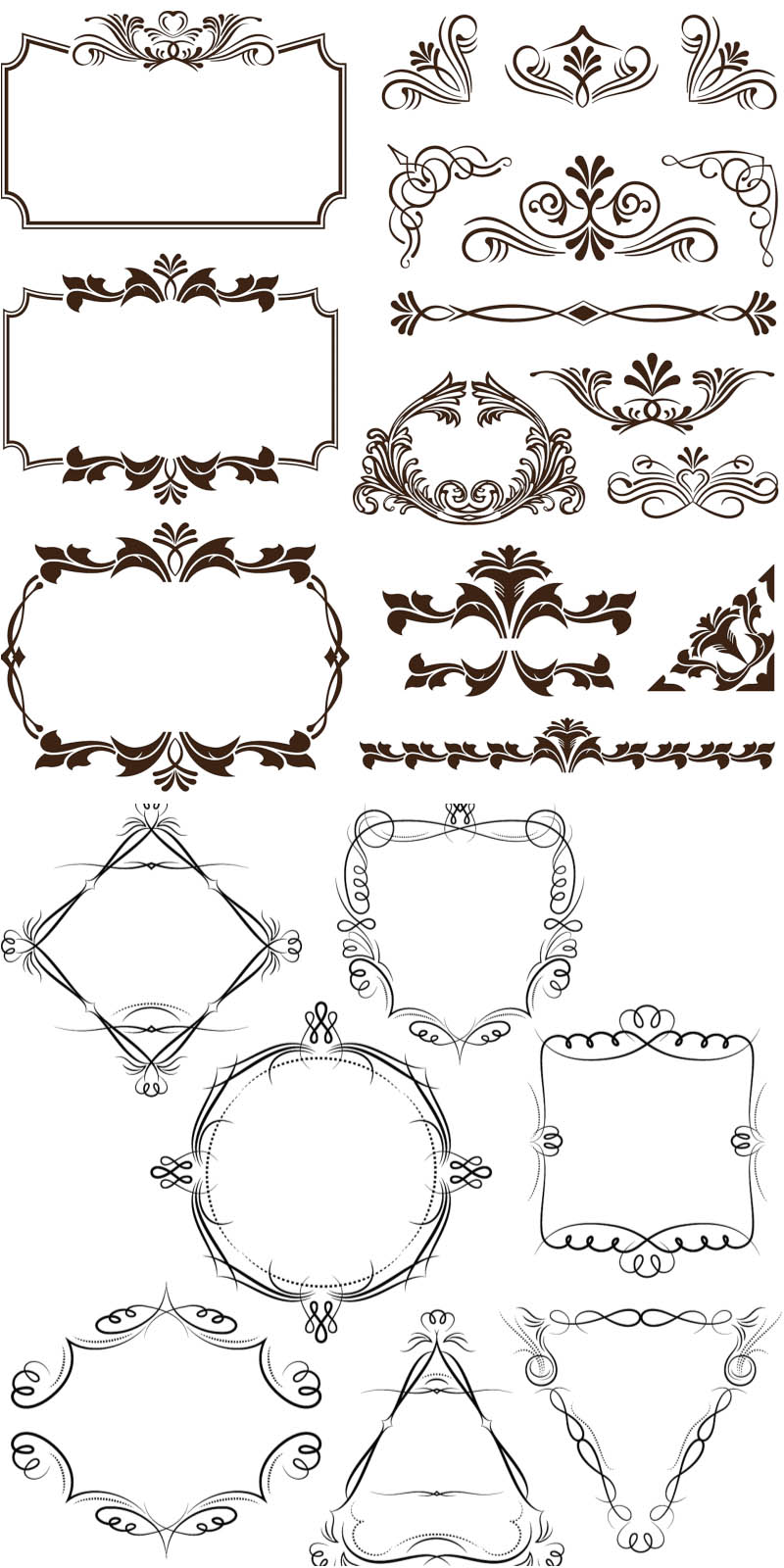 Related Pictures 24 Decorative Frames Clipart Digital Clip Art For