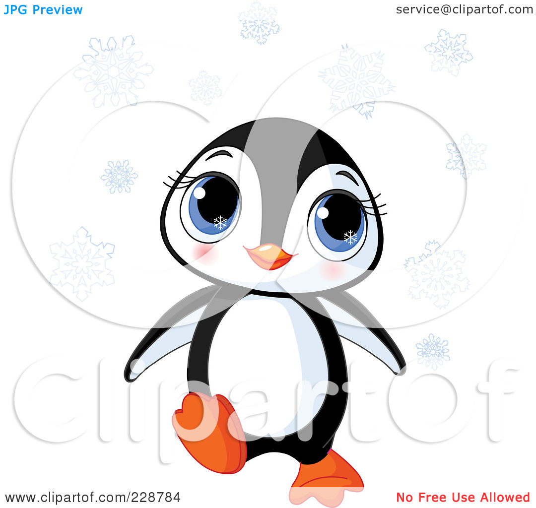 Royalty Free  Rf  Clipart Illustration Of A Cute Baby Penguin With