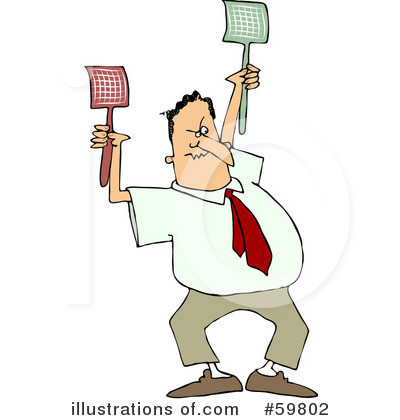 Royalty Free  Rf  Fly Swatter Clipart Illustration By Djart   Stock