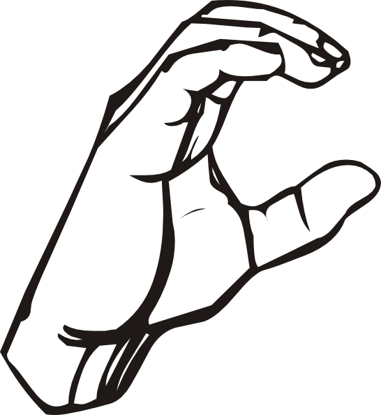 Sign Language C Clip Art At Clker Com   Vector Clip Art Online