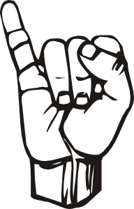 Sign Language I Clip Art At Clker Com   Vector Clip Art Online