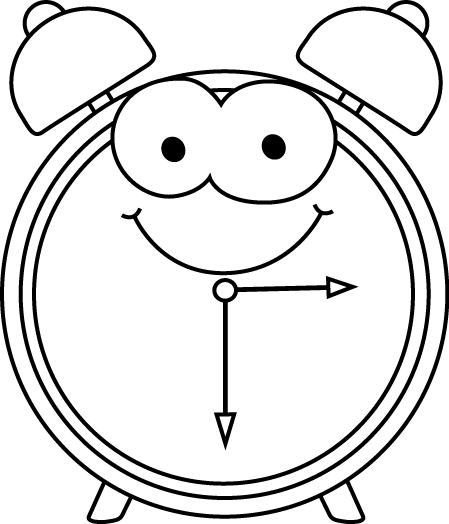 Alarm Clock Clipart Black And White   Clipart Panda   Free Clipart    