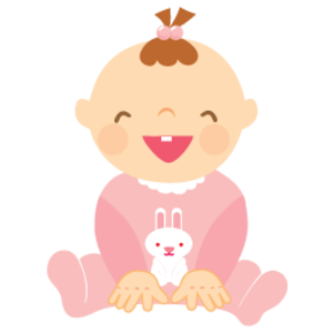 Baby Girl Laughing 256   Free Images At Clker Com   Vector Clip Art