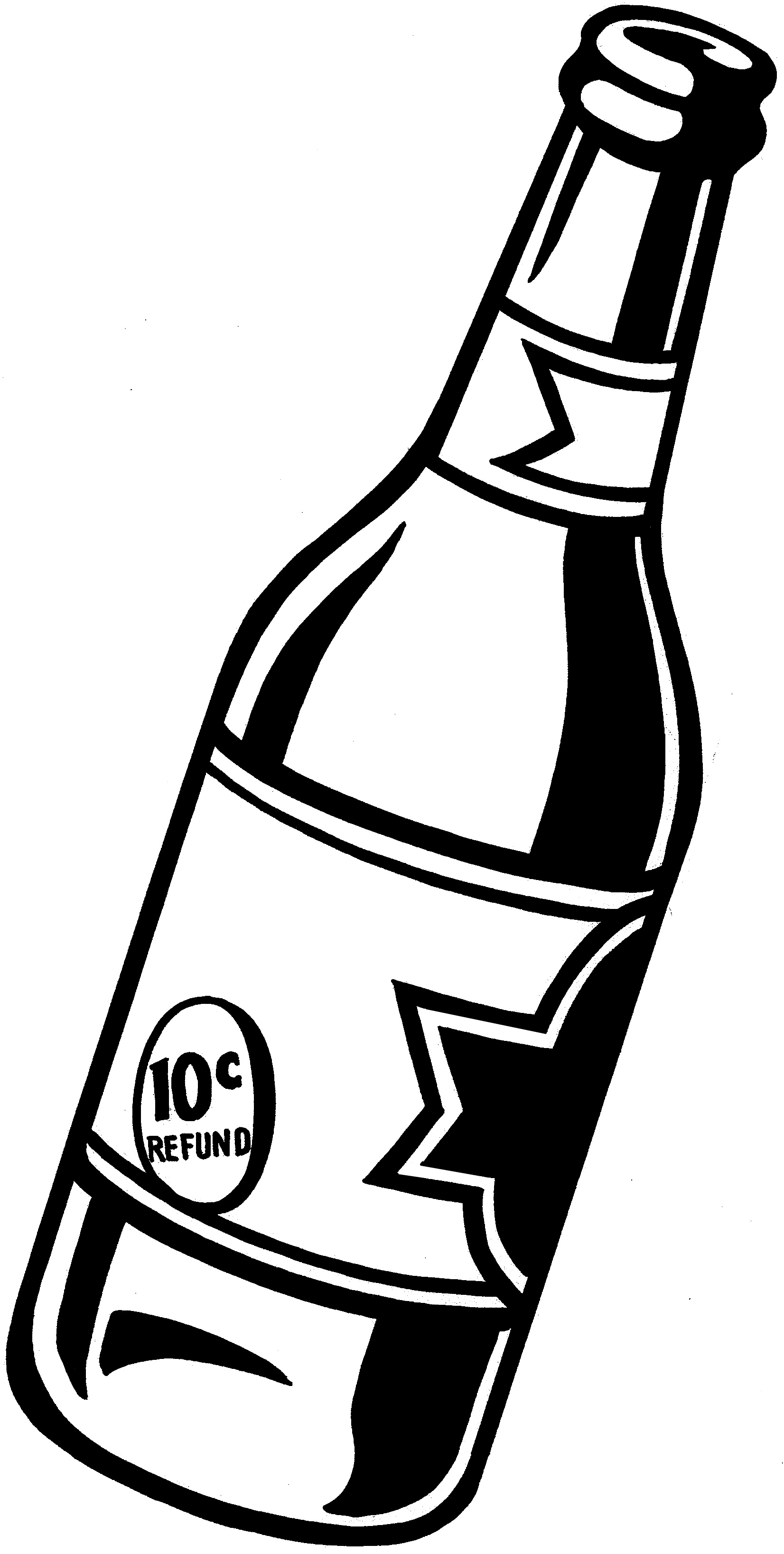 Beer Bottle Outline Clipart Beer Bottle Drawing   Clipart