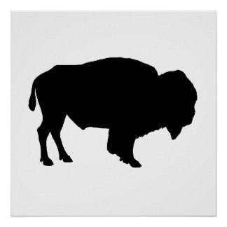 Bison Silhouette For Pinterest