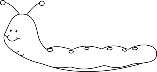 Black And White Happy Caterpillar   Black And White Outline Of A
