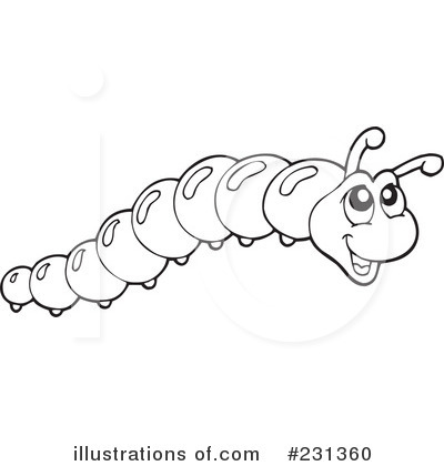 Caterpillar Clipart  231360   Illustration By Visekart