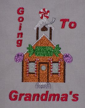 Christmas Candy House Going To Grandma S 5x7