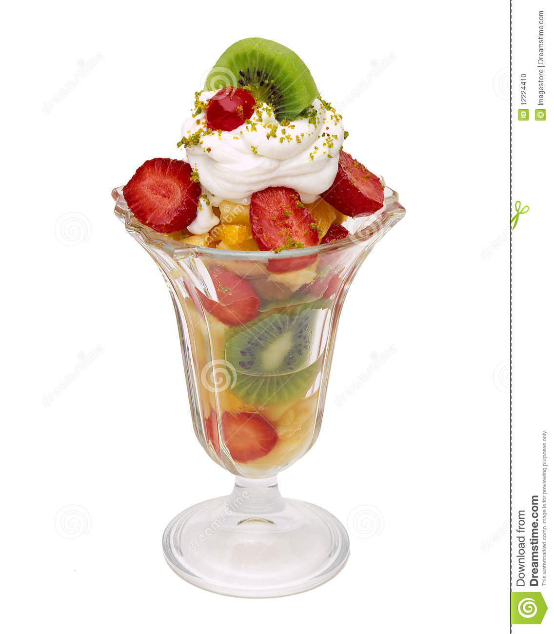 Cup Of Fruit Salad Stock Photo   Image  12224410