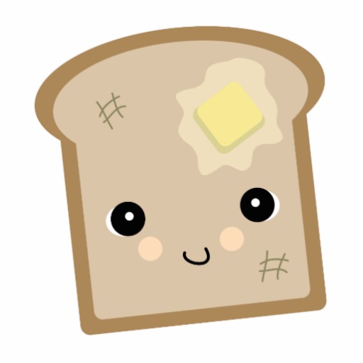 Cute Kawaii Toast Photo Cutout   Zazzle