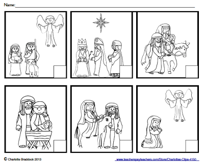 Faith Filled Freebies  Free Nativity Printable For Christmas From